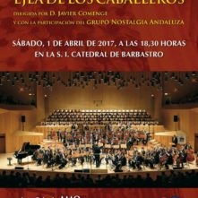 Concierto solidario de Semana Santa de Barbastro Por la Banda Municipal de musica de Ejea de los Caballeros, para la asociación Amo