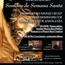 CONCIERTO DE MARCHAS PROCESIONALES  EN LA IGLESIA DEL REAL SEMINARIO DE SAN CARLOS DE ZARAGOZA: