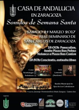 CONCIERTO DE MARCHAS PROCESIONALES  EN LA IGLESIA DEL REAL SEMINARIO DE SAN CARLOS DE ZARAGOZA: