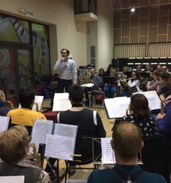 ENSAYO CON EL MAESTRO COMPOSITOR Y DIRECTOR MIGUE ANGEL FONT