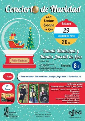 GRAN CONCIERTO DE NAVIDAD DE LA BANDA MUNICIPAL DE EJEA  2018
